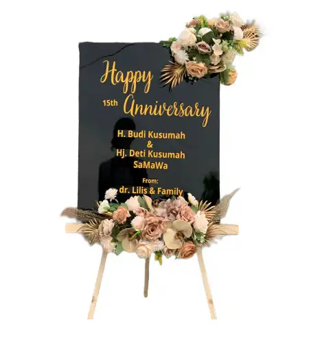 Papan Bunga Akrilik pangkalan